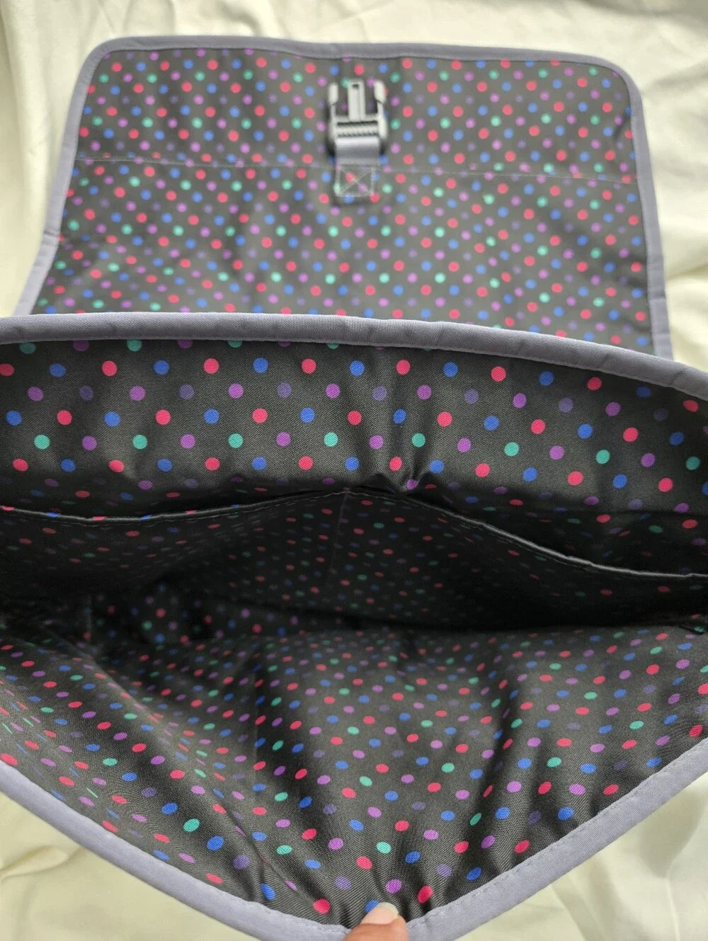 Vera Bradley Quilted Grey laptop bag